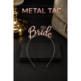 Huzur Party Store Bride Yazılı Metal Taç Rose Gold Renkli Bakır Renginde Bekarlığa Veda Partisi Konsepti Kaliteli Taç