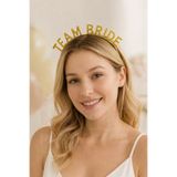 Huzur Party Store Gold Team Bride Taç Nedime Tacı Bride To Be Malzemeleri Bekarlığa Veda Partisi Aksesuarı Sert Mika