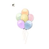Huzur Party Store Küçük Mini Boy Karışık Renkli Makaron Balon 10 Adet 6 Inç 15 Cm Parti Balonu Soft Renk Doğum Günü