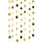 Huzur Party Store Parlak Yıldız Gold Altın Süs İpe Dizili 4 Metre Uzayan Parti Ramazan Bayramı Süsü Arka Fon Dekor