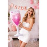 Huzur Party Store Pembe Kalp Baskılı Bardak Folyo Balon 80x30 Cm Bride To Be Süsleri Bekarlığa Veda Partisi Konsepti