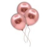 Huzur Party Store Rose Gold Renkli Krom Balon 10 Adet 30 Cm Bekarlığa Veda Partisi Bride To Be Doğum Günü Balonu Süs