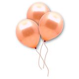 Huzur Party Store Rose Gold Renkli Metalik Balon 10 Adet Bakır 30 Cm Doğum Günü Bride Bekarlığa Veda Partisi Balonu