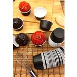 Huzur Party Store Siyah 50'li Kek Kalıbı Fırında Dağılmayan 6.5x4 Cm Sert Karton Muffin Kalıbı Kabı Cupcake Kapsülü