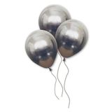 Huzur Party Store Uzay Grisi Renkli Krom Balon 10 Adet 30 Cm Koyu Gri Inanılmaz Parlak Rengi Canlı Doğum Günü Partisi