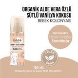 Huzur Veren Sütlü Vanilyalı Bebek Kolonyası Nemlendirici Aloe Vera Özlü 150 ml