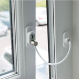Huzuraks Penkid Kablolu Pvc Pencere Emniyet Kilidi 10 Adet - Beyaz