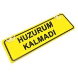 Huzurum Kalmadı Sök-tak Pratik Yeni Nesil Sarı Dekor Plaka