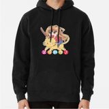 Hvit Stein Toradora Anime Baskılı Sweatshirt - Siyah - XL