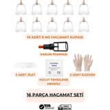 HVM 16 Parça Hacamat Kupası Seti, Vakumlu Masaj Seti