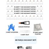 HVM 68 Parça Hacamat Kupası Seti, Hacamat Seti, Hacamat Malzemeleri