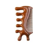 HVM Sandal Ağacı Gua Sha, Masaj Aleti Yüz & El & Tüm Vücut & Saç Bakım No:2