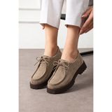 HVZ Exclusive Bej Süet Ayakkabı Loafer Makosen Casual Ergonomik Rahat Yumuşak Taban Maskulen Ayakkabı