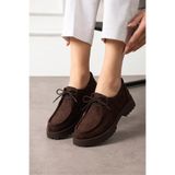 HVZ Exclusive Kahverengi Ayakkabı Loafer Makosen Casual Ergonomik Rahat Yumuşak Taban Maskulen Ayakkabı Bağcıklı Mokasen