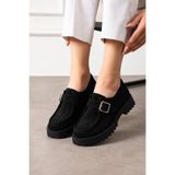 HVZ Exclusive Siyah Süet Ayakkabı Loafer Makosen Casual Ergonomik Rahat Yumuşak Taban Maskulen Ayakkabı Mokasen