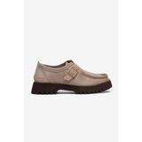 HVZ Exclusive Vizon Süet Ayakkabı Loafer Makosen Casual Ergonomik Rahat Yumuşak Taban Maskulen Ayakkabı Kemerli Mokasen