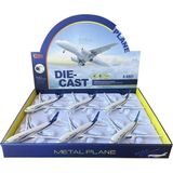 HW-180 2830 Blue Cb Işıklı Sesli Metal Yolcu Uçağı - Renkli