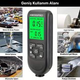 HW-300PRO Oto Boya Kalınlık Ölçer Fe Nfe 2000ΜM + 2 Fonksiyonlu Bardak Tutucu Hediyeli ( Lisinya )