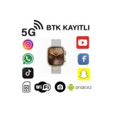 HW Ultra 3 CALL 5G Android AMOLED Ekran GPS, NFC, Kamera Yapay Zeka Destekli Akıllı Saat BTK Kayıt
