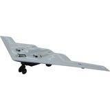Hw777-20 - Çek Bırak Metal Uçak Sesli Işıklı - Gri