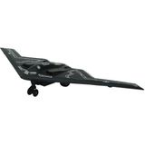 HW777-20 - Çek Bırak Metal Uçak Sesli Işıklı - Siyah (Lisinya) - 001-Renkli