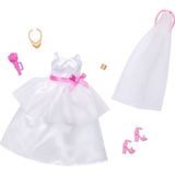 HWV76 Barbie + Ken Fashion - Gelin Aksesuarları (Bebekler Ürüne Dahil Değildir.) - Siyah