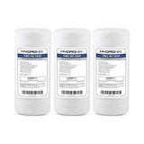 HX-SWC-45-1005/3 Evrensel Tüm Ev Tortu Ipi Sarılı Su Filtresi Kartuşu 11,4 cm x 25,4 cm - 5 Mikron-3 Paket, Beyaz