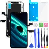 HXAQGP IPhone Xs Max için LCD Ekran FHD Ekran Değiştirme 3D Dokunmatik Digitizer Çerçeve Tam Meclisi Onarım Araçları Kiti ile 6.5 inç A1921, A2101, A2102, A2104+Su Geçirmez Yapıştırıcı+Ekran Koruyucu