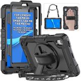 HXCASEAC Lenovo Tab M8 (HD/FHD/Smart) 2019/2021 3./2. Nesil (TB-8506FS TB-8506F TB-8505F TB-8505X TB-8505FS TB-8705F TB-8705N) için kılıf, M8 Tablet Kılıfı Ekran Koruyucu/El Kayışı/Stand, Siyah