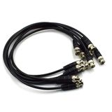 Hxchen 0,5 m / 1,6 ft BNC Kablosu - BNC Erkekten Erkeğe Uzatma Konnektör Adaptörü RF Profesyonel RG-58 Koaksiyel Kablo Kablo Jak Fişi Video Güvenlik Kamerası CCTV Sistemleri için, Osiloskop - (6 Adet)