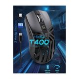 HXSJ T400 Kablosuz 3 Modlu Dijital Göstergeli 650 Mah Batarya - Makrolu Oyuncu Mouse