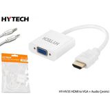 Hy-Hv35 Hdmı Giris - Vga Cikis Cevirici Beyaz Kablo