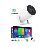Hy300 Lite Taşınabilir Sinema Projektörü Ev Sineması Bluetooth Android 11 Akıllı Projeksiyon Wifi