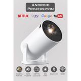 HY300 PRO 4k Taşınabilir Sinema Projeksiyon 1280*720p Ev Sineması Android Akıllı Projektör