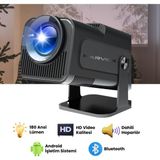 HY320 Mini Projeksiyon Cihazı Taşınabilir Android Sistemli Wifi HDMI USB Destekli Projektör - Siyah