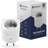 Hybrone Akım Korumalı Wi-Fi Akıllı Priz, 16 Amper, Enerji İzleme, Çocuk Kilidi, Uygulama ile Uzaktan Kontrol - Beyaz - 1 Adet