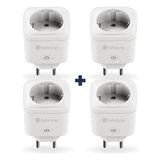 Hybrone Akım Korumalı Wi-Fi Akıllı Priz, 4lü Set, 16 Amper, Enerji Izleme, Çocuk Kilidi, Uygulama ile Uzaktan Kontrol - Beyaz - 1 Adet