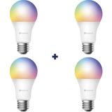 Hybrone Led Rgb Wi-Fi Akıllı Ampul, 4Lü Set, 16 Milyon Renk, 900 Lümen, E27 Duy, Uygulama İle Kontrol