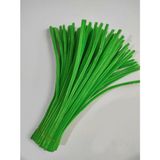 hyc heryerçiçeklenir 100 Adet Meyve Yeşili Şönil, Çiçek Yapımına Uygun Tüylü Tel, 30 cm 6 mm