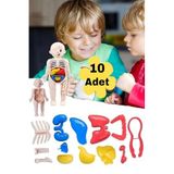 Hyd 10 Adet Oyuncak Vücut Anatomisi Organ Bulmaca Okul Laboratuvar Ürünü Karne Hediyesi 20 Cm