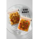 Hyd 100 Adet Ayıcık Figür Oyuncak Poşeti Bantlı Şeffaf Poşet Hediyelik 10x15cm Yapışkanlı Jelatin