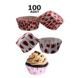 hyd 100'Lü Muffin Kağıdı Kek Kalıbı Desenli Çok Renkli,01255HYD23243277