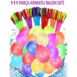 Hyd 111 Adet Oyuncak Aparatlı Su Balonu Ve Su Balon Sihirbazı Su Oyunu Doldurma Aparatlı Parti Malzemesi