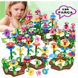 HYD 156 Parça Bahçe Çiçek Yapım Seti Yapı Blokları Yapboz Bul Tak Puzzle Eğitici Oyuncak