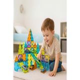 Hyd 50 Parça Magnetic Tiles Mıknatıslı Arabalı Manyetik Yapı Blokları Eğitici Oyuncak Set
