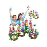 Hyd 52 Parça Bahçe Çiçek Yapım Seti Yapı Blokları Yapboz Bul Tak Puzzle Eğitici Oyuncak Çiçek Bahçesi
