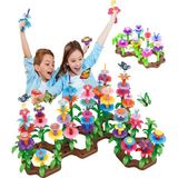 HYD 52 Parça Bahçe Çiçek Yapım Seti Yapı Blokları Yapboz Bul Tak Puzzle Eğitici Oyuncak - Renkli