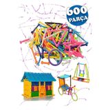 Hyd 600parça Eğitici Oyuncak Bloklar Yapboz Puzzle Gelişim Oyuncağı Karne Hediyesi Geometrik Çubuklar