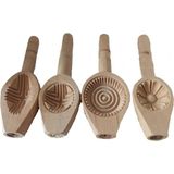 Hyd Ahşap Kömbe Kerebiç Pasta Kalıbı 4 Adet - 26 x 26 x 7 cm