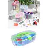 hyd Dikiş Seti Plastik Oval Dikiş Kutusu Iğne Iplik Mezuralı Set 1 Kutu